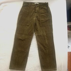 Alex Mill Women’s size 4 Corduroy Pants in Deep Olive